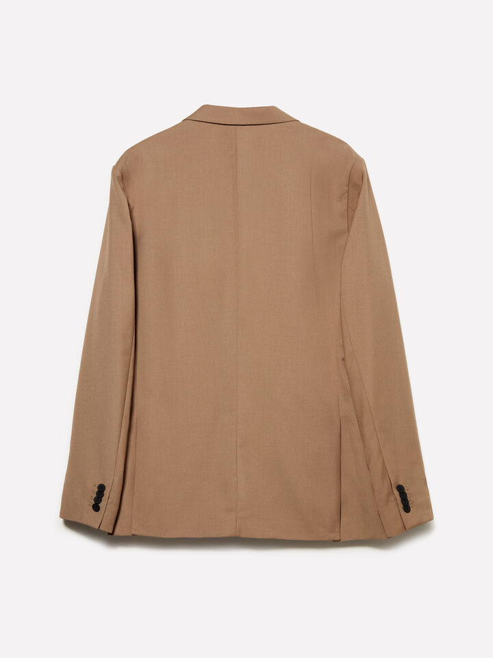 Beigefarbener Blazer - blazer für herren - Camel | Sisley image number 2